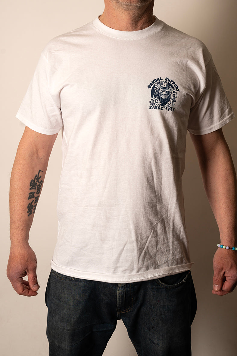 Sixpack / Shirt "Vela" / white/blue/orange