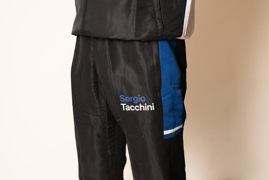 Sergio Tacchini / Track Pants "Text" / blk/stw