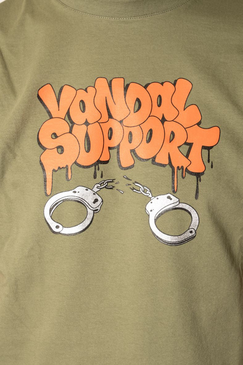 Sixpack / Shirt  "VS Chains" / olivegreen/orange
